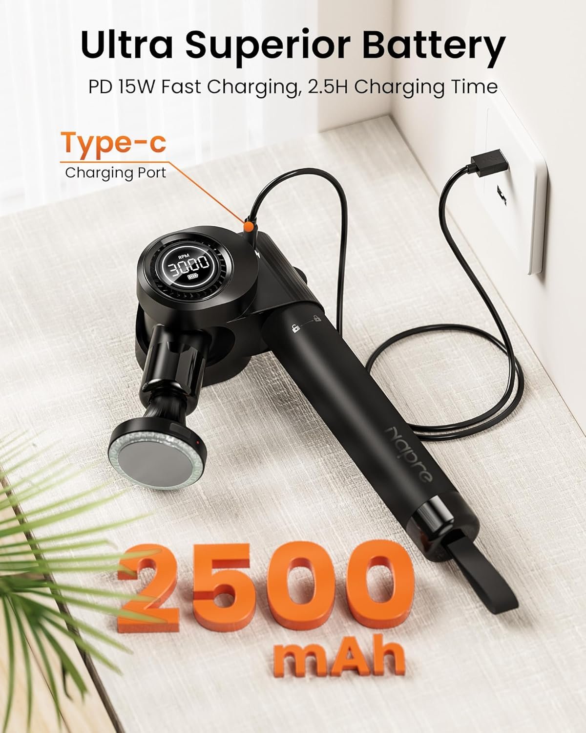 NAPRE Massage Gun with Heat Deep Tissue Handheld - Image 9