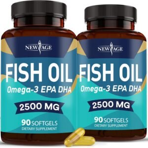 NEW AGE Omega 3 Fish Oil 2500mg Supplement Non GMO 1