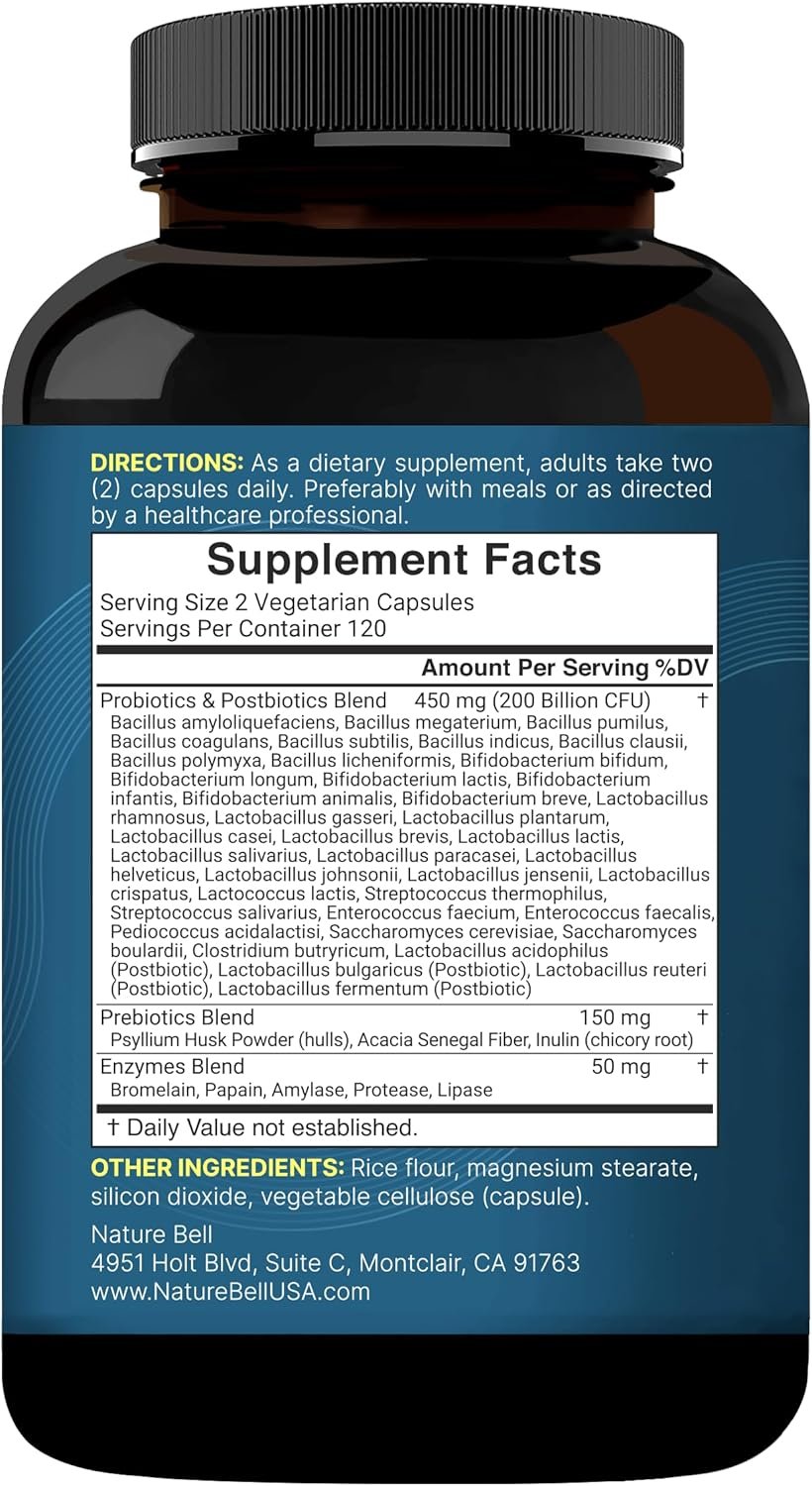 NatureBell Probiotic 200 Billion CFU 40 Strains Per Serving - Image 8