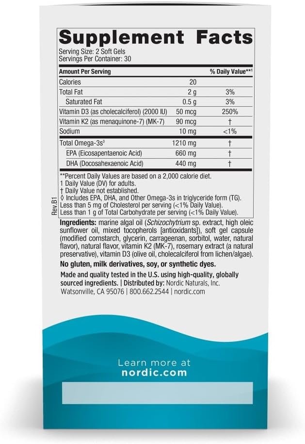 Nordic Naturals Ultimate Omega Plant Based Vitamin - Image 3