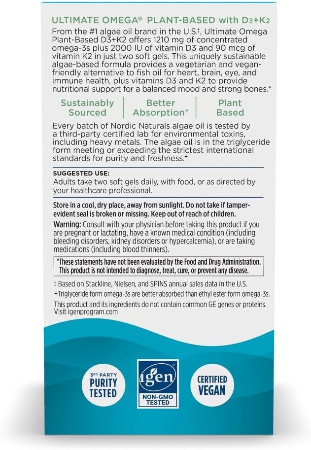 Nordic Naturals Ultimate Omega Plant Based Vitamin - Image 4