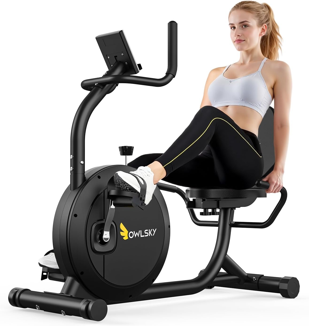 OWLSKY Recumbent Exercise Bike for Home Gym 1