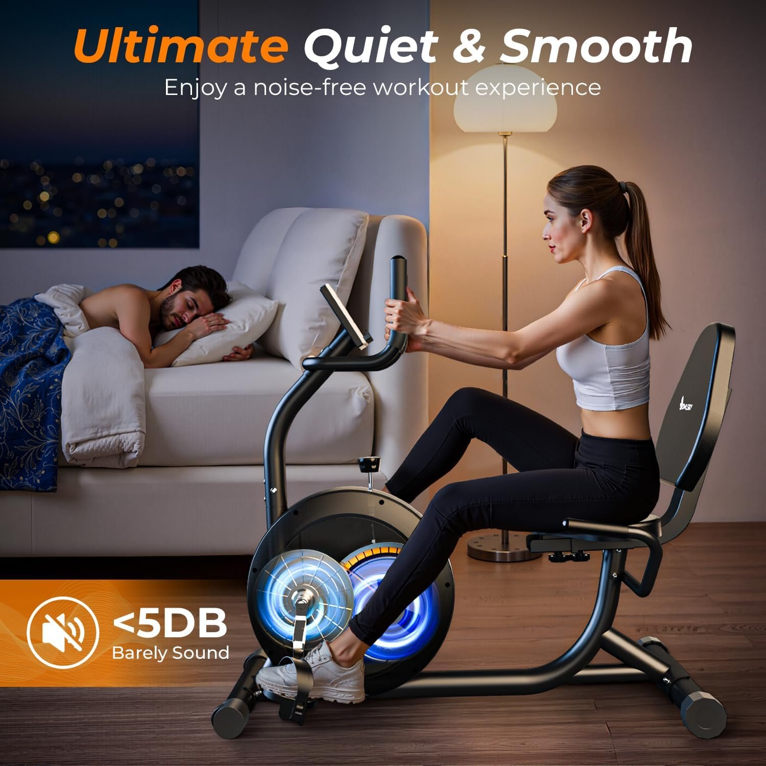 OWLSKY Recumbent Exercise Bike for Home Gym - Image 3