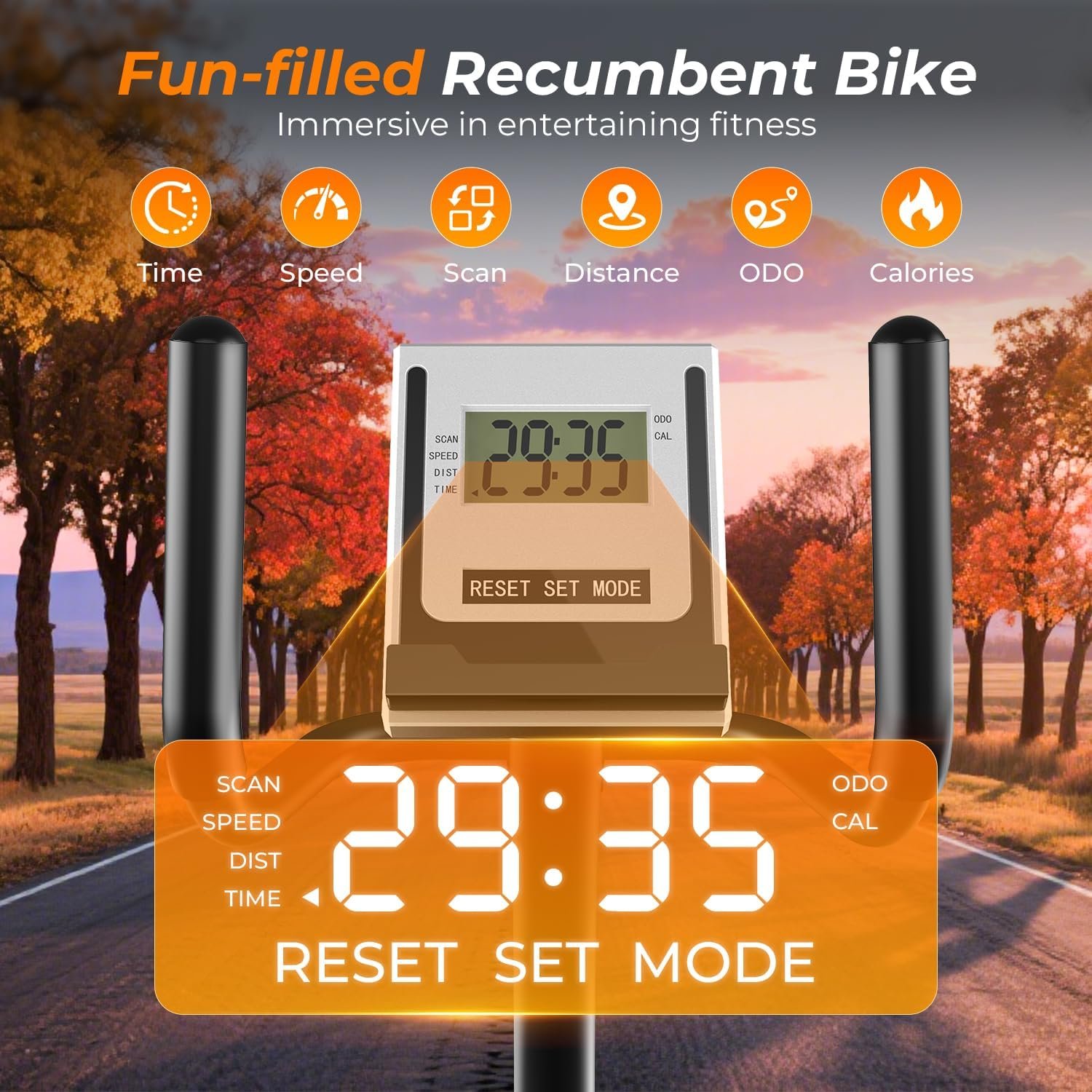 OWLSKY Recumbent Exercise Bike for Home Gym - Image 6