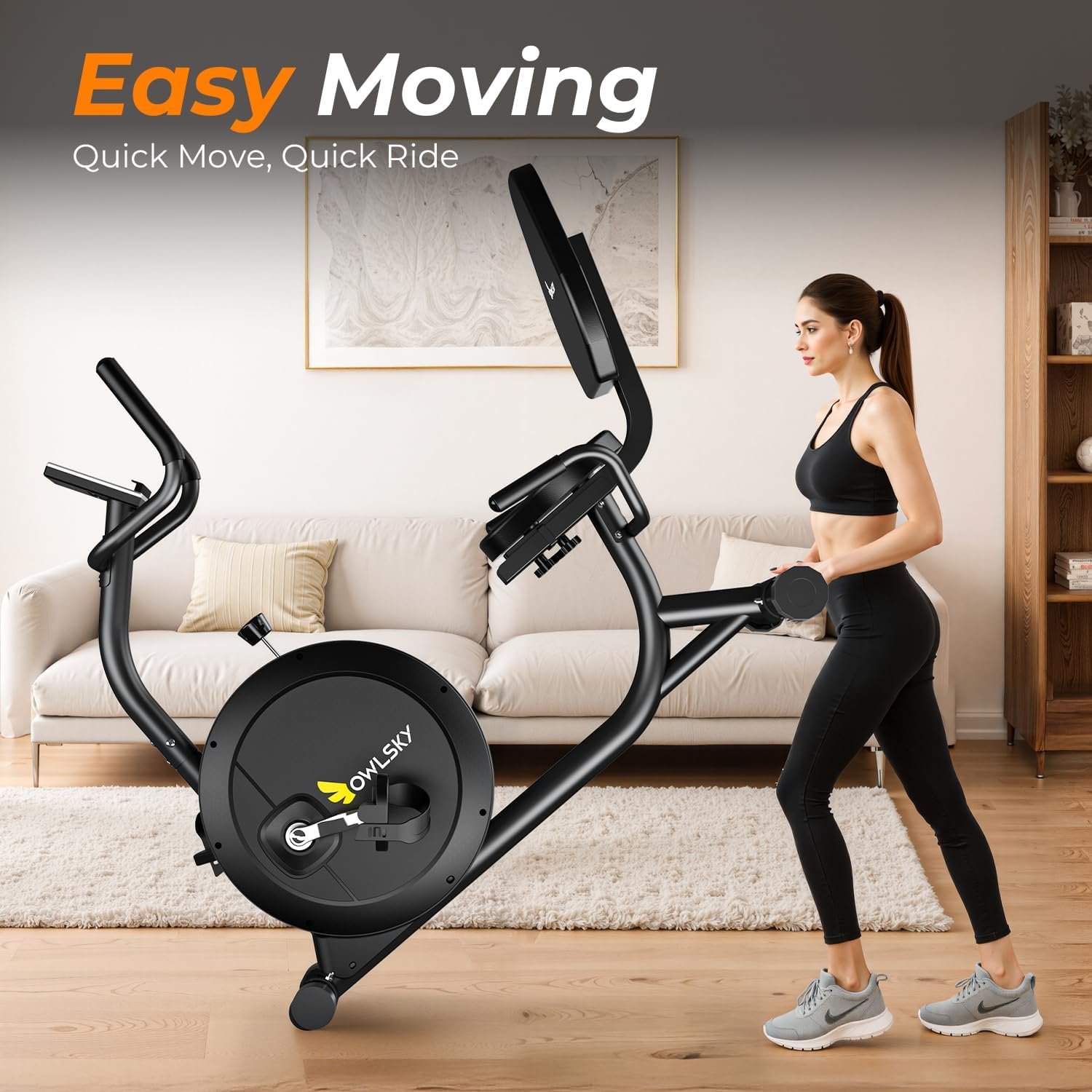 OWLSKY Recumbent Exercise Bike for Home Gym - Image 8