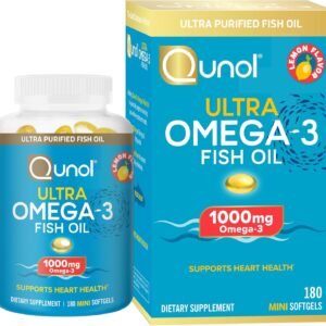 Qunol Fish Oil Omega 3 Mini Softgels 1000mg Omega 3