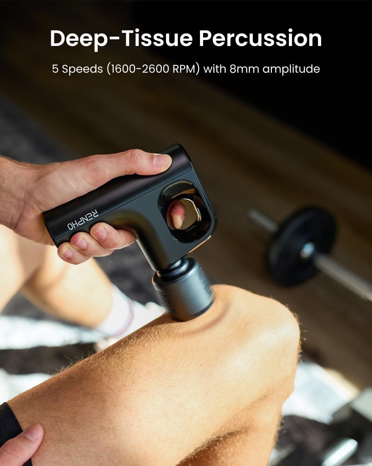 RENPHO Active Mini Thermacool Massage Gun with Heat and Cold - Image 5