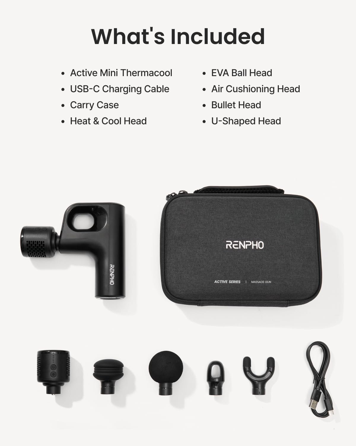 RENPHO Active Mini Thermacool Massage Gun with Heat and Cold - Image 10