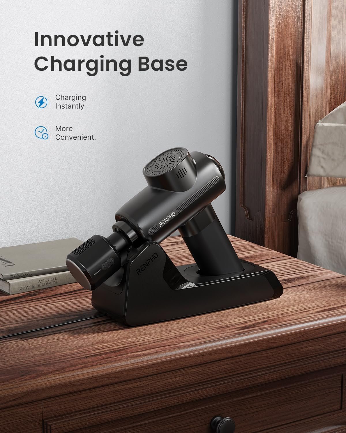 RENPHO Massage Gun Deep Tissue with Charging Stand - Image 3