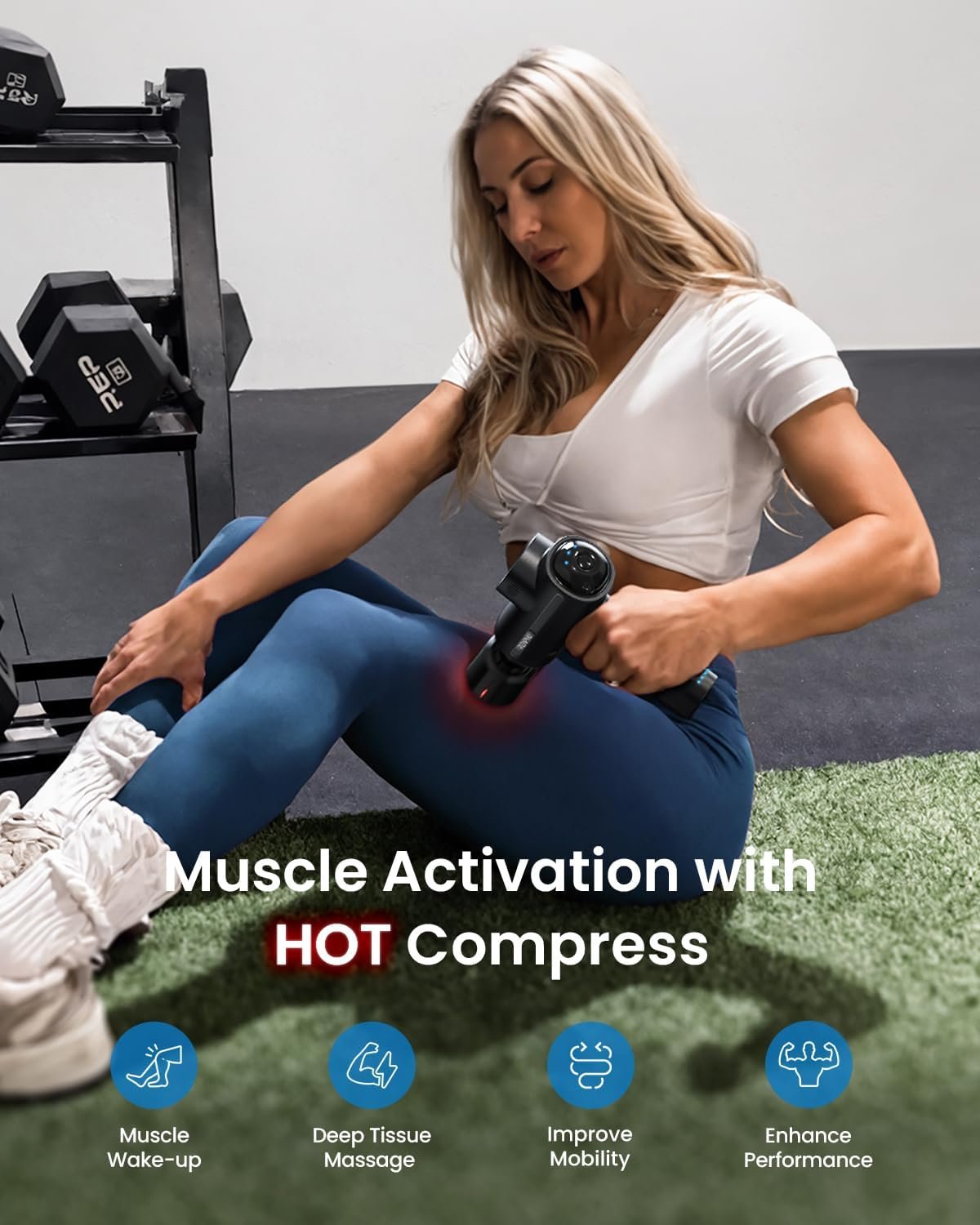 RENPHO Massage Gun Deep Tissue with Charging Stand - Image 5