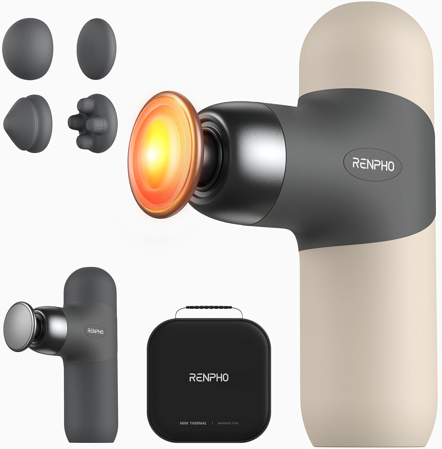 RENPHO Mini Thermal Massage Gun with Heat 1