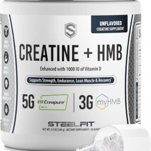 SteelFit Creatine HMB Powder 5g Creapure Creatine 1