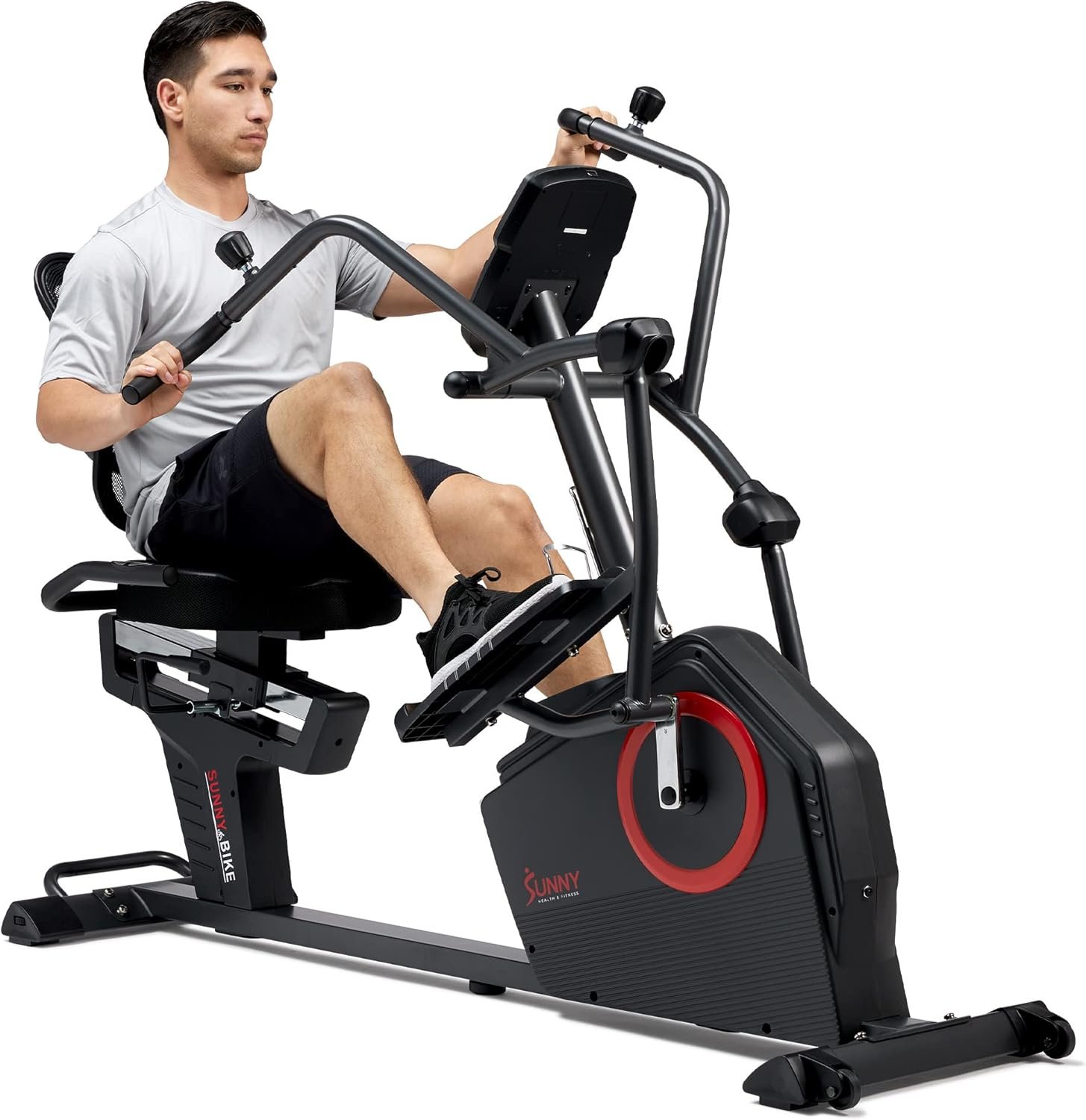 Sunny Health and Fitness Elite Recumbent Cross Trainer 1