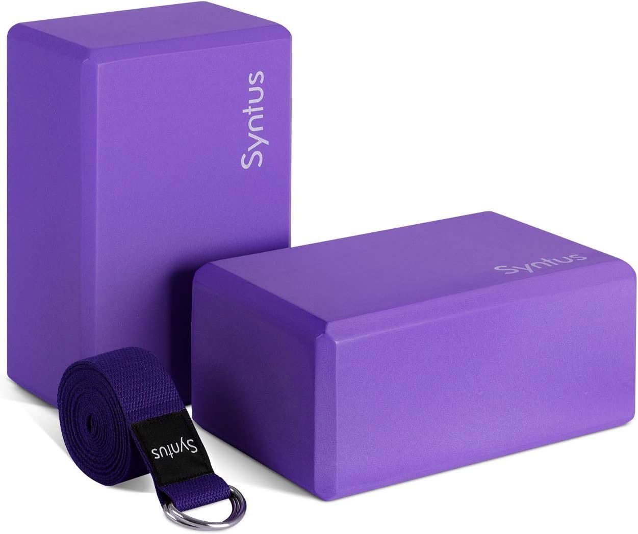Syntus Yoga Block and Yoga Strap Set 1