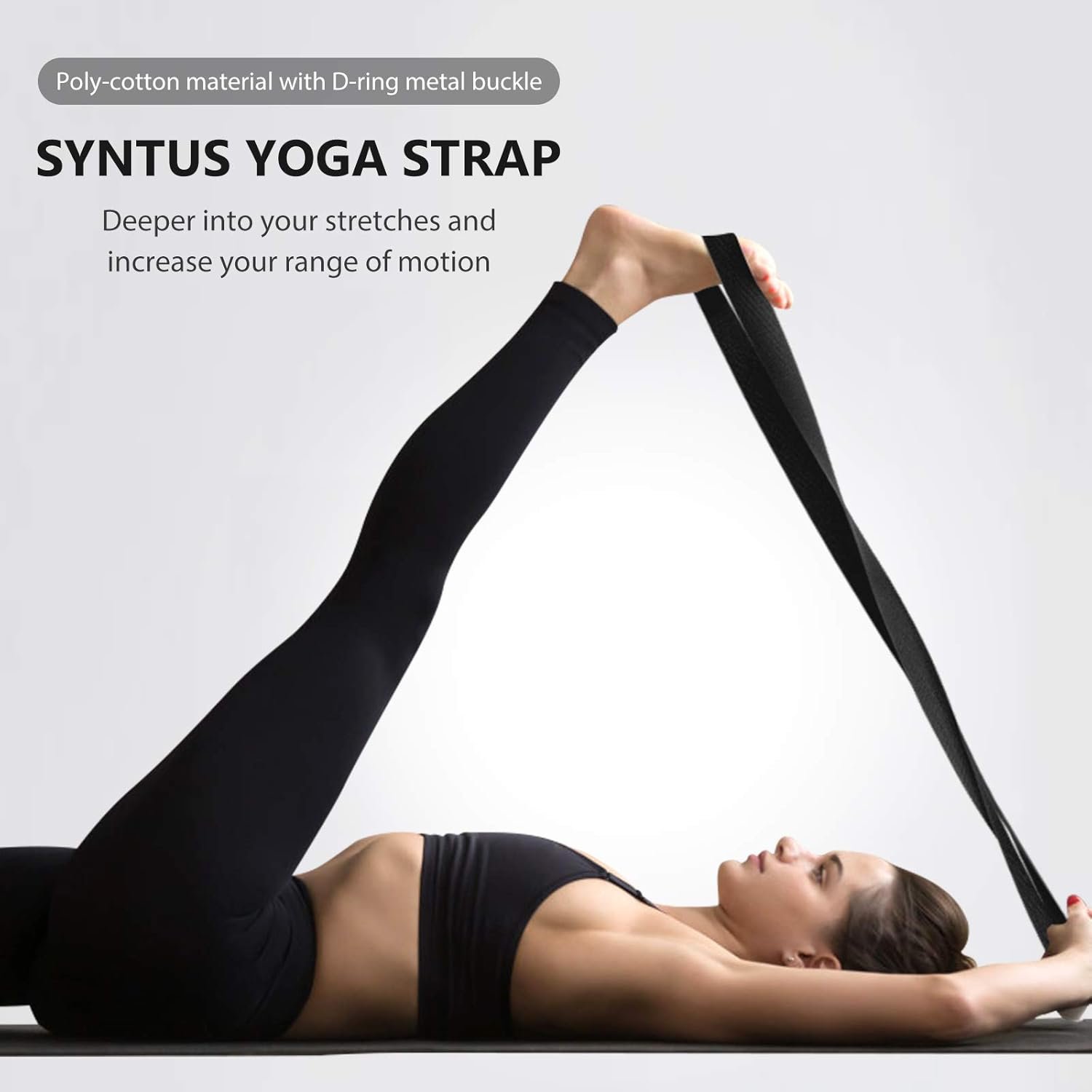 Syntus Yoga Block and Yoga Strap Set Non-Slip Yoga Blocks - Image 8
