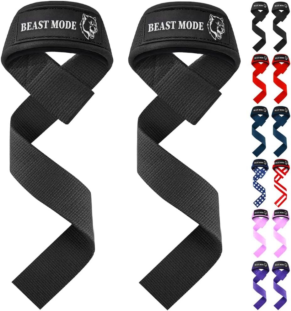 TECEUM Lifting Straps for Weightlifting Gym Strength Training