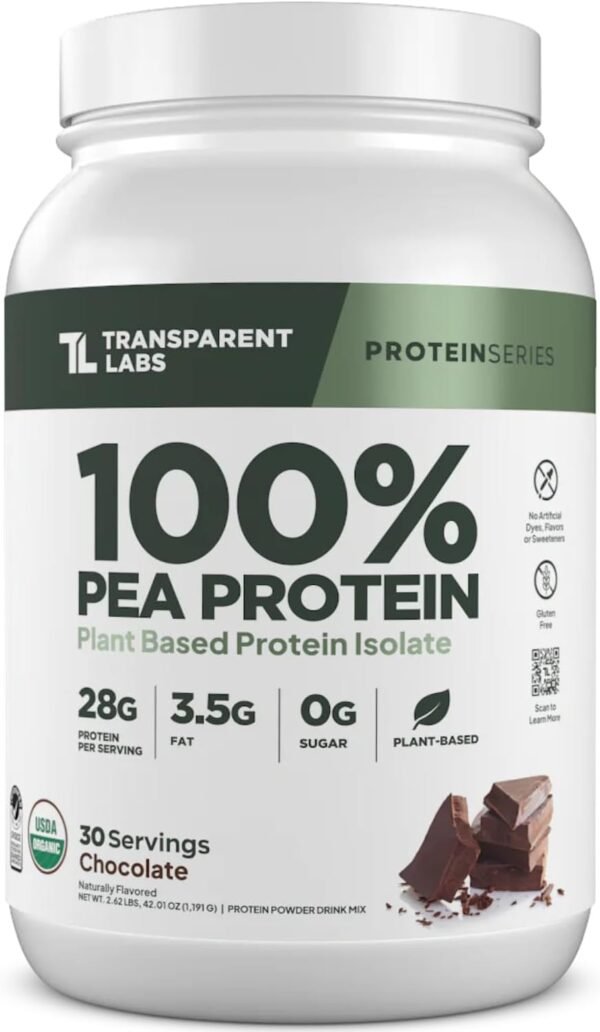Transparent Labs 100% Pea Protein Powder