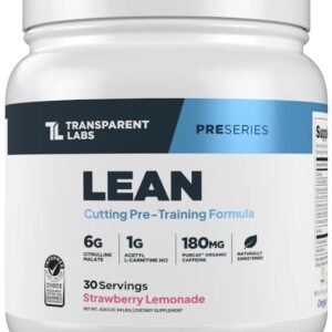 Transparent Labs Lean Pre-Workout Strawberry Lemonade