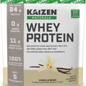 Whey Protein Vanilla 24g Protein Grass Fed