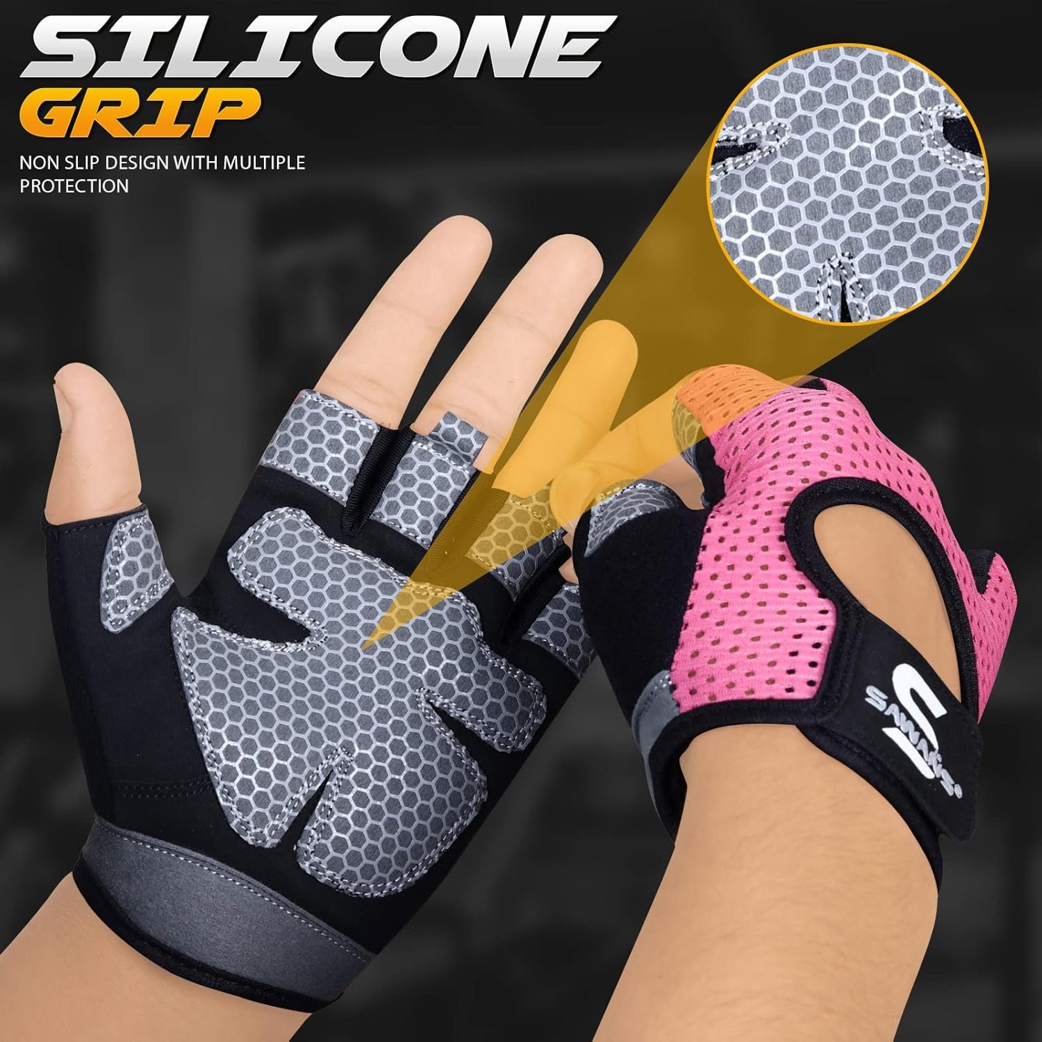 Workout Gloves for Men and Women Weight Lifting Gloves - Image 3