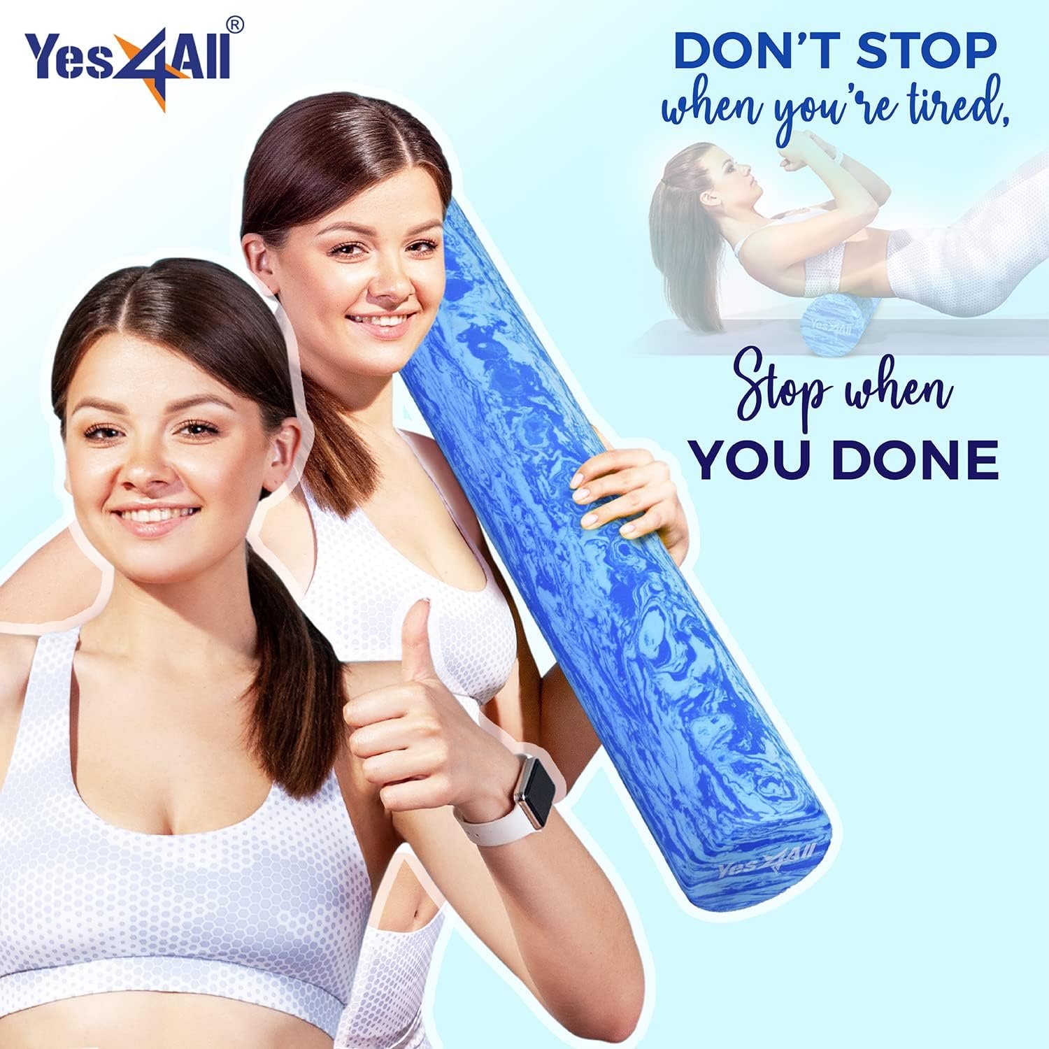 Yes4All EVA Firm Foam Roller for Back - Image 5