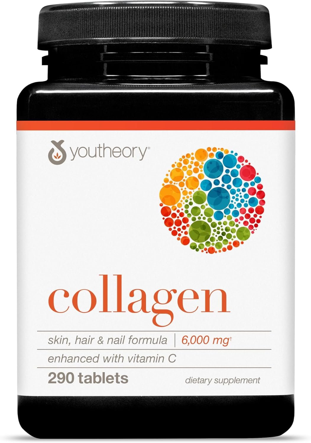 Youtheory Advanced Collagen 6000 mg Hydrolyzed Collagen Peptides