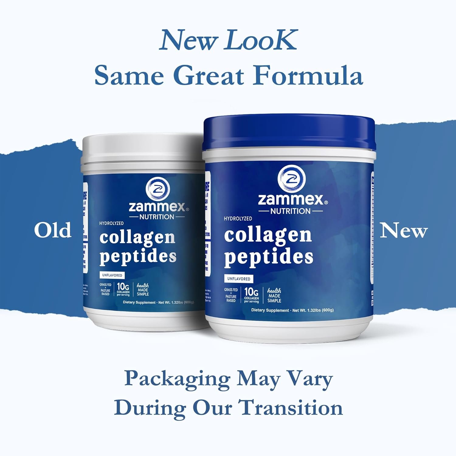 Zammex Premium Collagen Peptides Powder Unflavored - Image 3