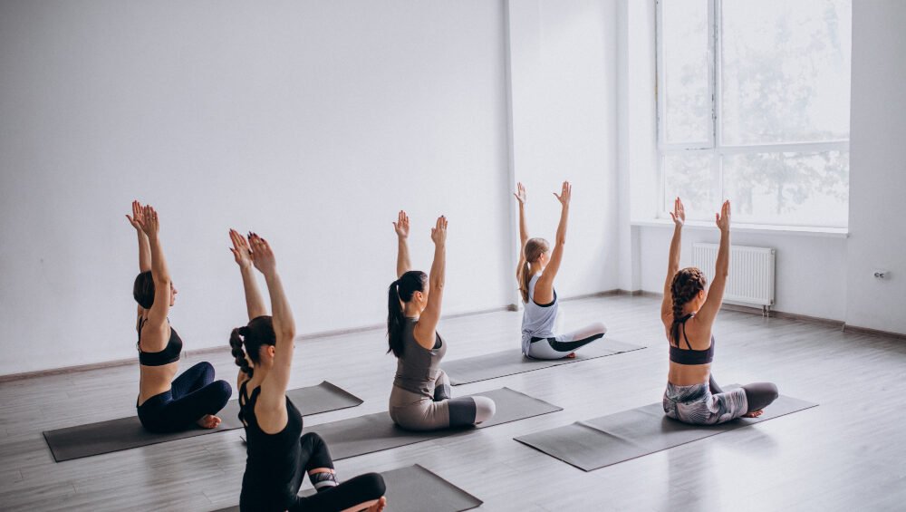 yoga equipment woman in USA